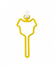 Yellow-Dog Poop Bag Holder...