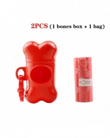 2pcs Red-Pet Waste Bag...