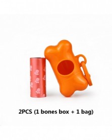 orange-Bone Shaped Poop Bag...