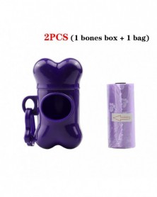 2pcs Purple-Pet Waste Bag...