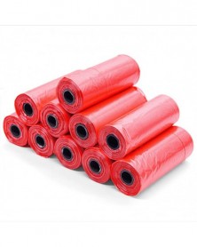 1Roll-Red-Dog Poop Bags 10...