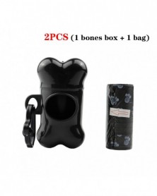 2pcs Black-1Pcs Bone Shaped...