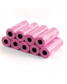 1Roll-Pink paw-Dog Poop Bag...