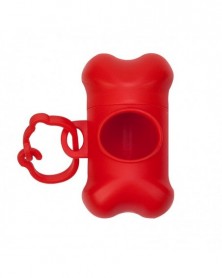 Red-Pet Dog Poop Bag Bone...