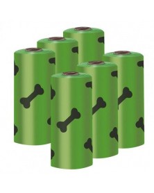 Green-6 Rolls Dog Garbage...