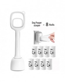 White 8 pcs-Dog Pet Pooper...