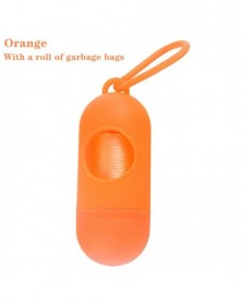 Orange-Dog poop bags dog...