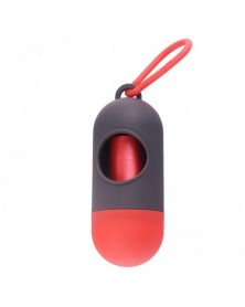 Grey and red-Dog Poop Bag...