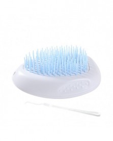 Blue-Plastic Cat Brush Comb...