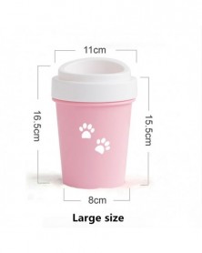 Pink L-Dog Paw Cleaner Cup...