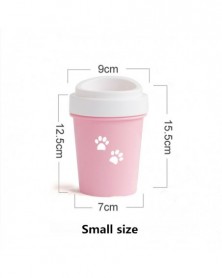 Pink small-Portable Dog Paw...