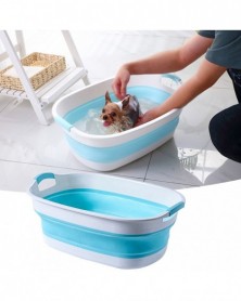 Blue-Pink Dog Pool Foldable...