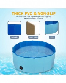 Blue-80cm-Foldable Pet Bath...