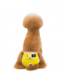 Yellow-L size-Dog Diapers...