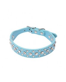 L size-Blue-Pet Rhinestone...