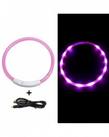 70CM-Pink-B-Dog Collar Led...