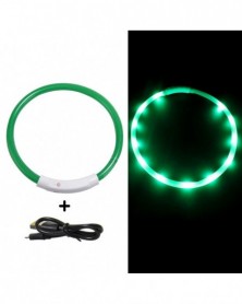 70CM-Green-B-Dog Collar Led...