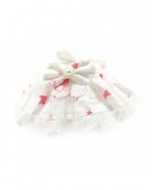 L size-Pink White Stars-Pet...