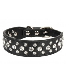 L size-black-Dog Collar PU...