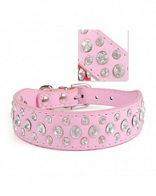 M size-Pink-Pet Rhinestone...