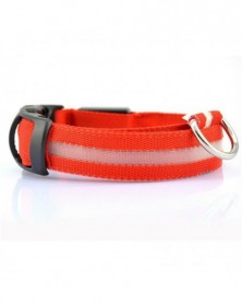 L size-red-Nylon Dog Collar...