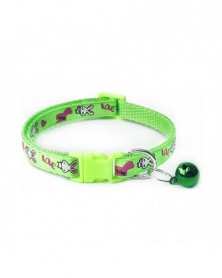 Green5-1PC Cat Collar With...