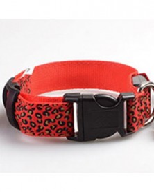 XL size-red-LED Leopard Dog...