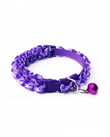 C purple-Dog Collar Bell...