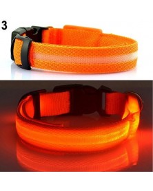 L size-Orange-Nylon LED...