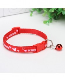 Red-Cute Bell Pet Collar...