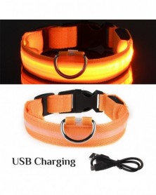 S(35-43cm)-Red USB-Led Dog...