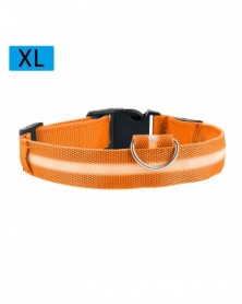 S size-Orange-Dog Collar...