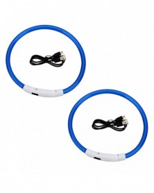 2pcs Blue-USB Rechargeable...