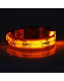 L 48-60cm-Orange-Dog Collar...