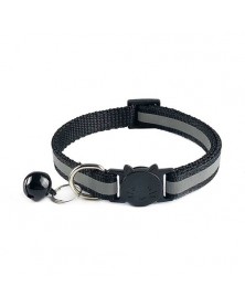 Black-Pet collar reflective...