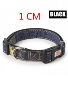 BLACK 1cm-S M L Pet Collar...