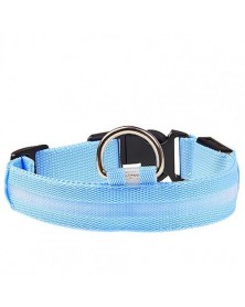 M size-Blue-Nylon LED Dog...