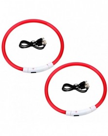 2pcs Red-USB Rechargeable...