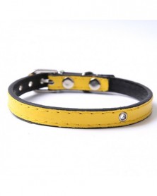 M size-Yellow-PU Leather...