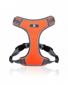 L - Orange - Dog Harness...