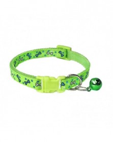 2 Green-Colored Cat Collar...