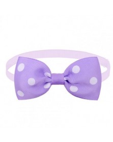 Purple-Pet Neck Bow Dogs...