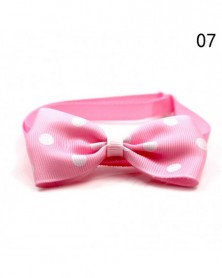 7-Pet Dot Print Bow Tie...