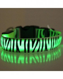 L size-Green-LED Dog Collar...