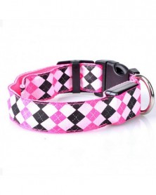 L size-Pink-LED Dog Collar...