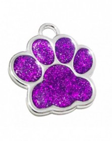 Purple-Zinc Alloy Dog...