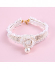 M size-camellia-Pet Collar...