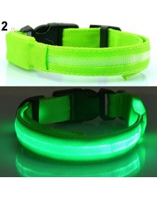 M size-Green-Nylon LED Glow...