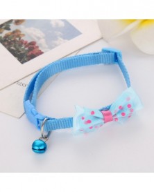 Sky Blue-Cute Bow Collar...