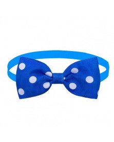 Blue-Pet Neck Bow Dogs Cats...